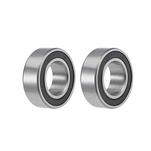 uxcell 63005-2RS Deep Groove Ball Bearings 25mm x 47mm x 16mm Double Sealed Chrome Steel Z2 ABEC1 2pcs - size: 25x47x16mm