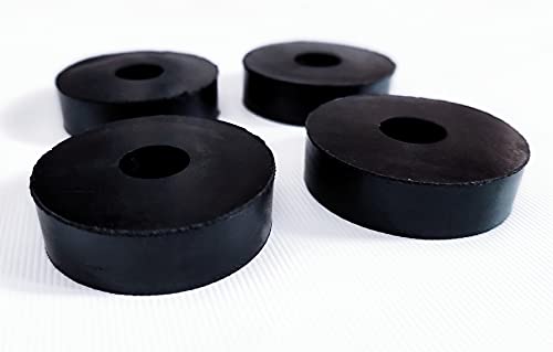 4 Pack Rubber Isolation Feet Pads Thick Rubber Washers 1.5 Inch Od 0.5 Inch Id 0.4 Inch Thick Mechanical Vibration Damping Pads Anti Vibration - size: 1.5" OD,4PCS