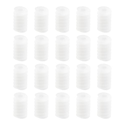 50Pcs 6mm Long Plastic Cog Gear 0.5 Module 10mm Worm Gear for 2mm Motor Shaft Micro Motor