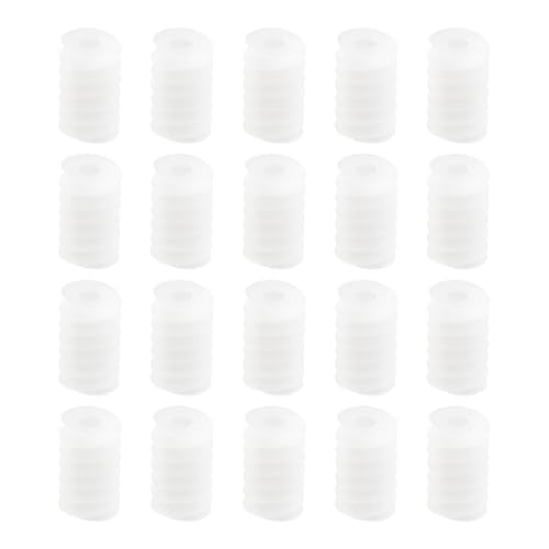 50Pcs 6mm Long Plastic Cog Gear 0.5 Module 10mm Worm Gear for 2mm Motor Shaft Micro Motor