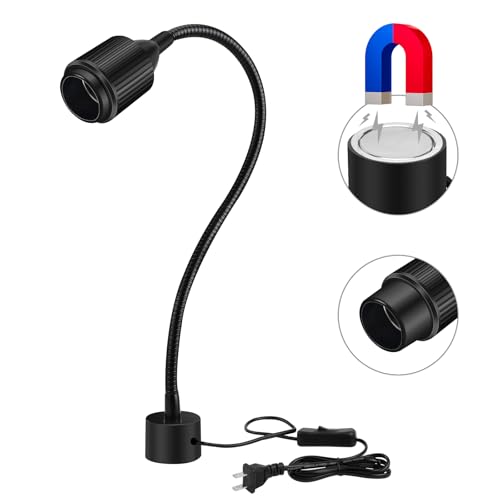 7W Dimmable Magnetic Work Light, Magnet Desk Lamps With Adjustable Fucos and Flexible Gooseneck, Sewing Machine Light, LED Task lights for Work Bench, lathe, Bandsaw, Industrial - size: 7w