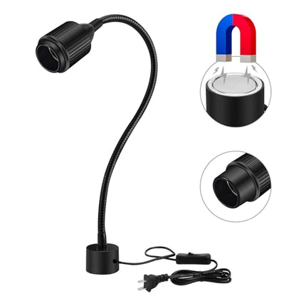 7W Dimmable Magnetic Work Light, Magnet Desk Lamps With Adjustable Fucos and Flexible Gooseneck, Sewing Machine Light, LED Task lights for Work Bench, lathe, Bandsaw, Industrial - size: 7w