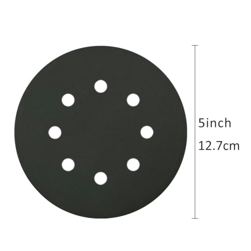 5 Inch 8 Holes Sanding Discs Hook and Loop, 30Pcs Wet Dry Sandpaper, 400 600 800 1000 1500 2000 Grit Sandpaper, Round High Grit Sand Paper for Orbital Sander - size: 400-2000 Grit