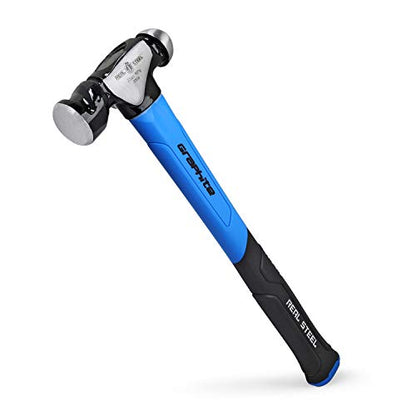Real Steel Ball Peen Hammer 32 Oz, Metalworking Tool Forged Steel Head Ball Pein Hammer Jacketed Graphite 0506 - size: 32 ounce