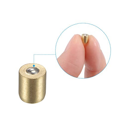 uxcell Brass Push Button Grease Oil Cup 4x5mm Ball Oiler for Lubrication System 10Pcs - size: 4x5mm