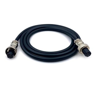 3.28 ft GX12 7 Pin Double Female Cable, GX12 7Pins Double Female Head Aviation Cordset Electrical Connector Panel Mount Circular Metal Adapter Cordset for Ships 5A 125V 24AWG (1meter) - size: GX12 7Pin