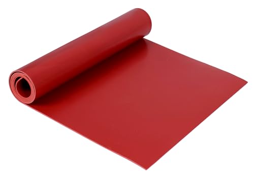 Neoprene Rubber Sheet Solid Rubber Strips Roll Mat PadInsulation High Temperature Rsistant for DIY Gaskets, Pads, Sealing, Cushion (Red, 12" X 36" X 1/16" (.062")) - color: Red, size: 12" X 36" X 1/16" (.062")