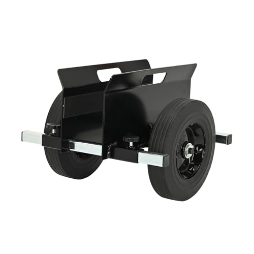 AIWFL Panel Dolly Heavy Duty 1100LBS Door Dolly Cart with 10" Solid Wheels - color: Black