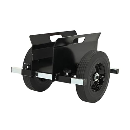 AIWFL Panel Dolly Heavy Duty 1100LBS Door Dolly Cart with 10" Solid Wheels - color: Black