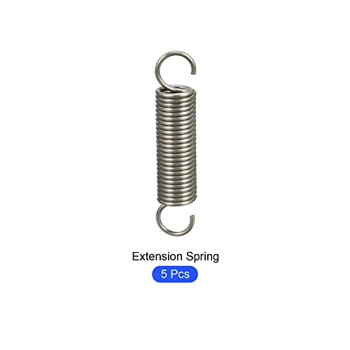 METALLIXITY Extension Spring (1.2x10x50mm/0.047"x0.39"x1.97") 5Pcs, Stainless Steel Tension Spring Wire - for Home Repair Construction Machinery - size: 0.047"x0.39"x1.97"