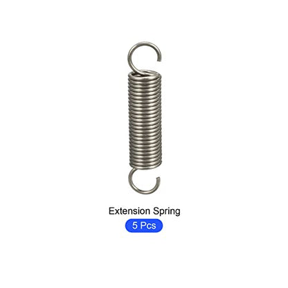 METALLIXITY Extension Spring (1.2x10x50mm/0.047"x0.39"x1.97") 5Pcs, Stainless Steel Tension Spring Wire - for Home Repair Construction Machinery - size: 0.047"x0.39"x1.97"