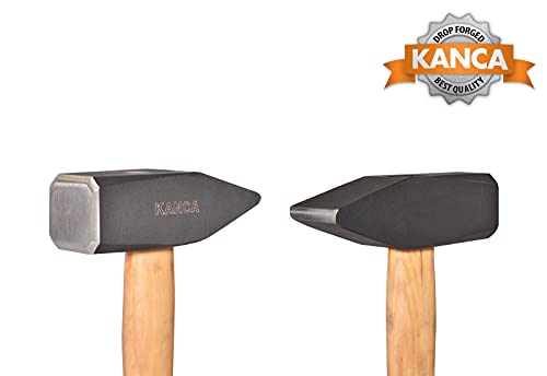 KANCA HAM-2000, Machinist Hammer, Blacksmith Hammer, Ash Wood Handle, Hand Tools And Home Improvement, Drop-Forged Head, Machinist Tools, 2000 GR, 4.7 LBS - size: 2000 GR