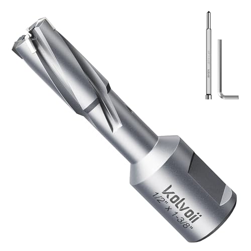 Kolvoii TCT Annular Cutter 1/2" Diameter x 1‑3/8" Depth, Mag Drill Bit - size: 1/2" x 1-3/8"