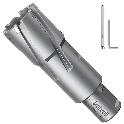 Kolvoii TCT Annular Cutter 1‑1/8" Diameter x 2" Depth, Mag Drill Bit - size: 1-1/8" x 2"