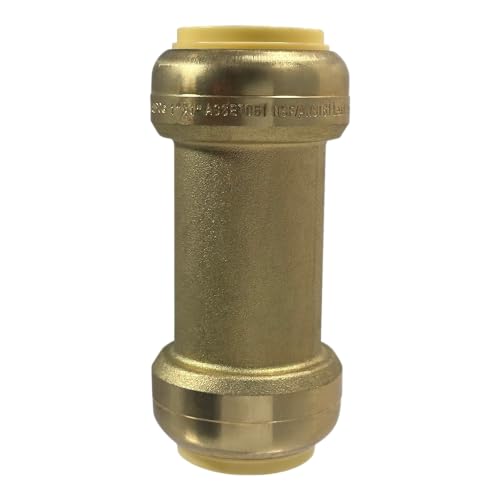 1 Pack XFITTING 1" x 1" Push Fit Check Valve, NSF ANSI61, Brass