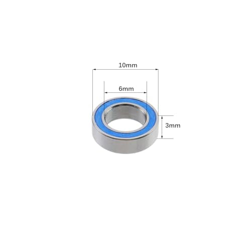 20pcs MR106-2RS Deep Groove Ball Bearing 6x10x3mm Miniature Bearing - size: 6x10x3mm