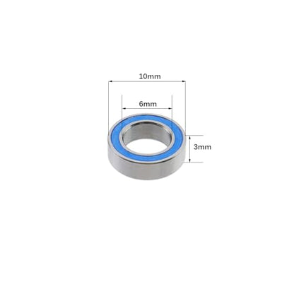 20pcs MR106-2RS Deep Groove Ball Bearing 6x10x3mm Miniature Bearing - size: 6x10x3mm