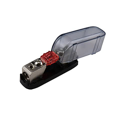 ZOOKOTO 2 Pcs 150A MINI AFS Inline Fuse Holder 4/8 Gauge in 4/8 Gauge Out Fuse Block for Car Audio - size: 150A