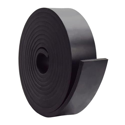 DEVNOL Neoprene Rubber Strip 5/16" Thick X 2" Wide X 12' Long Grade 65A for Gasket, Surface Protection, Sealing - size: 5/16" x 2" x 12'