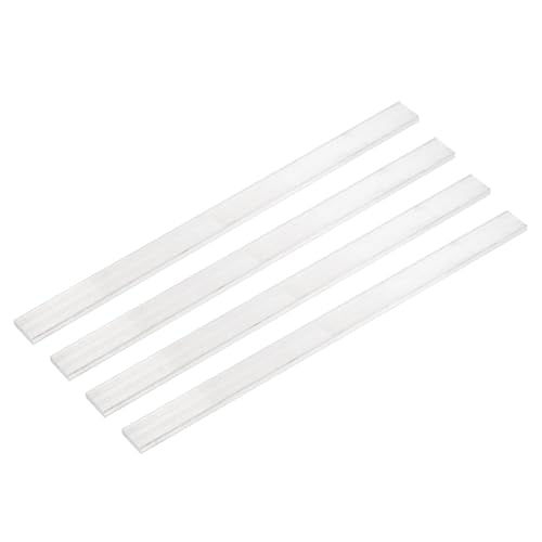 MECCANIXITY 4 Pcs Square Aluminum Flat Bar, 1/16" (5mm) Thick x 13/16" (20mm) Width x 12" (305mm) Long 6061 Aluminum Flat Plate Solid New Mill Stock Silver for Industrial Building - size: 1/16"(5mm)x13/16"(20mm)x12"(305mm)