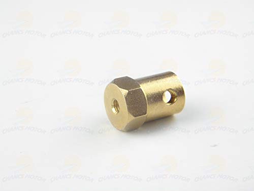CHANCS 6 Pieces 7mm Motor Flexible Coupling Coupler Connector for Car Wheels Tires Shaft Motor Accessories - size: 6PCS, style: 7mm