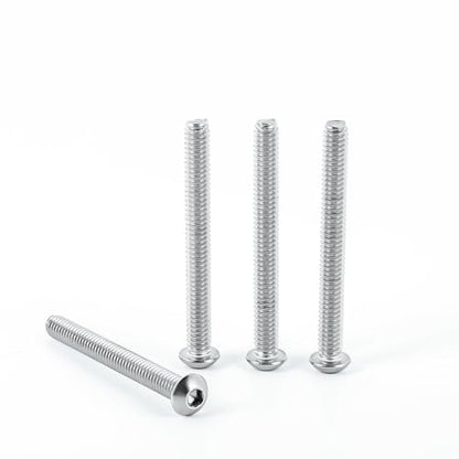 15 Sets 1/4-20 x 5/8" Button Head Socket Cap Bolts Screws with Nuts, Flat & Lock Washers, 304 Stainless Steel 18-8, Hex Drive, Bright Finish - size: 1/4-20, style: (15Sets)1/4-20 x 5/8"