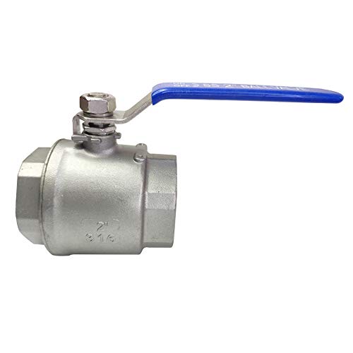 2" Female Ball Valve NPT Thread 316 Stainless Steel Full Port Ball Valve WOG1000 US Stock - size: 2 Inch