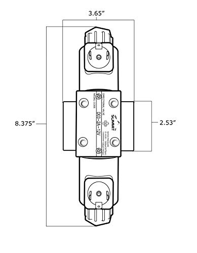 Electric Hydraulic Double Acting Directional Control Valve, 1 Spool, 25 GPM (A Spool, Controls Double Acting Cylinders, 24 Volt) - style: A Spool (Controls Double Acting Cylinders) 24 Volt
