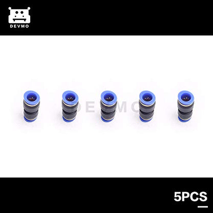 DEVMO 5PCS 10mm To 12mm Tube Air Pneumatic Push In Straight Gas Fittings Plastic Quick Connectors Fitting - size: 10mm To 12mm Tube