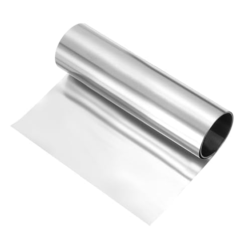 MECCANIXITY 301 Stainless Steel Foil Roll 0.08mmx100mmx2m Silver - size: 0.08mm x 100mm x 2m
