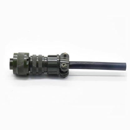 MIL-DTL-5015 Series Industrial Connector, MS3106A14S-6P 6 Pin Circular Male Plug Connectors Waterproof Contacts Solder Termination Threaded Straight Connector Cable, 14S Shell Size