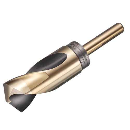 uxcell 1-5/16" Drill Bit 1/2" Reduced Shank 3-Flat M35 5% Cobalt HSS - size: 1-5/16" with 1/2" Shank