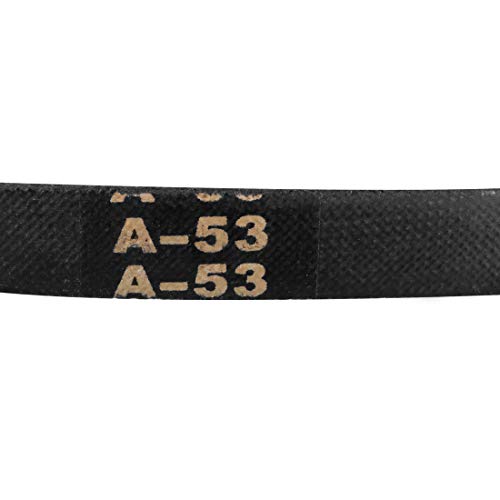uxcell A53 Drive V-Belts 53" Inner Length 13mm Width 8mm Thick JIS Standard A-Section Rubber Drive Transmission Belt - size: 53"