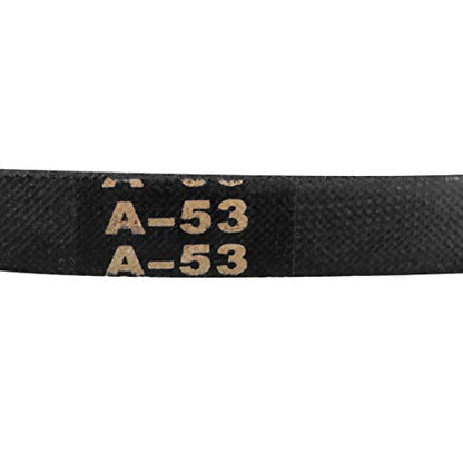 uxcell A53 Drive V-Belts 53" Inner Length 13mm Width 8mm Thick JIS Standard A-Section Rubber Drive Transmission Belt - size: 53"