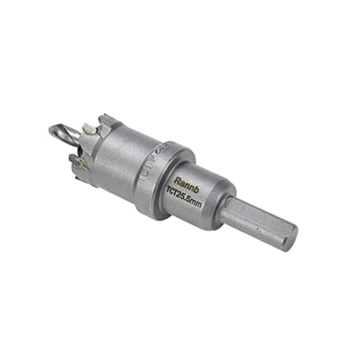 Carbide Tipped Hole Saw Drill Bit 1"/25.5mm Cutting Dia Hole Saw Cutter for Metal - size: 1"/25.5mm