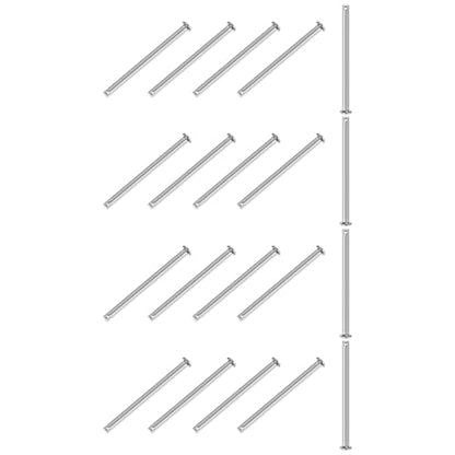 M METERXITY 20-Pack Single Hole Clevis Pins, M6 x 100mm 304 Stainless Steel Flat Head Clevis Pins for Mechanical Linkage/Trucks/Lawn Mower, Link Hinge Pin Reusable - size: M6x100mm