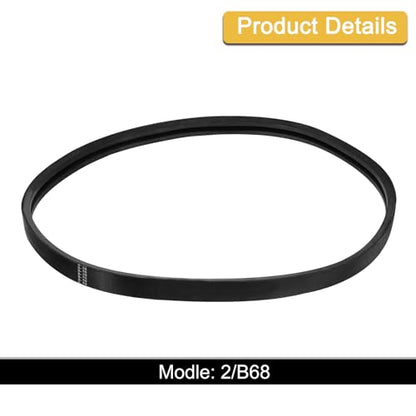uxcell 2/B68 Classic Wrapped 2 Banded V-Belt, 71" Outer Circ B Profile - size: 2/B68
