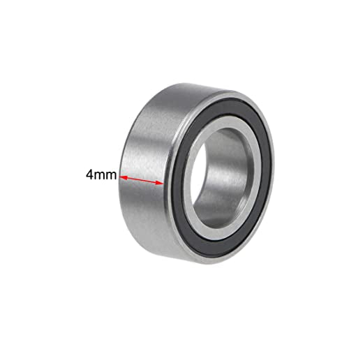 uxcell MR116-2RS Deep Groove Ball Bearings 6mm Inner Dia 4mm OD 4mm Bore Double Sealed Chrome Steel Z2 10pcs - size: 6mmx11mmx4mm