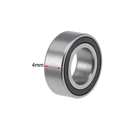 uxcell MR116-2RS Deep Groove Ball Bearings 6mm Inner Dia 4mm OD 4mm Bore Double Sealed Chrome Steel Z2 10pcs - size: 6mmx11mmx4mm