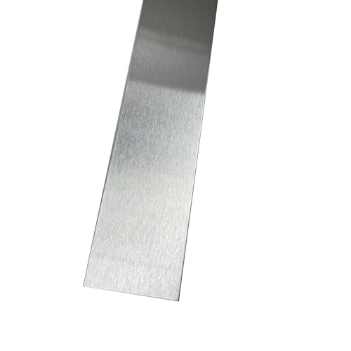 Grade 304 Stainless Steel #4 Brushed Sheet Metal Gap Filler Finishing Strip Trim, 20ga (30 inch Long, 2 inch Wide) - size: 30 inch Long, style: 2 inch Wide
