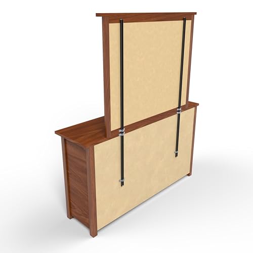 USA Made | Heavy-Duty Mirror Support Brackets | Adjustable 60" Mounting System | Securely Attach Mirrors to Dressers & Furniture | Reinforced Stability & Safety