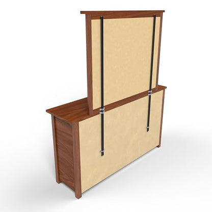 USA Made | Heavy-Duty Mirror Support Brackets | Adjustable 60" Mounting System | Securely Attach Mirrors to Dressers & Furniture | Reinforced Stability & Safety