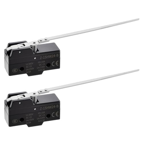 2 Pcs Z-15HW24-B Micro Limit Switch, 5A 250VAC Micro Switch, SPDT - color: Z-15HW24-B