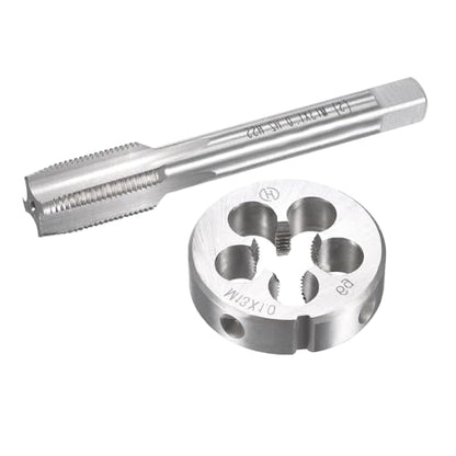 M13x1mm Metric Tap and Die Set,Machine Thread Screw Tap with Round Threading Die,Tap & Die Kit for Nut Screw Bolt Thread Repair - size: M13x1mm