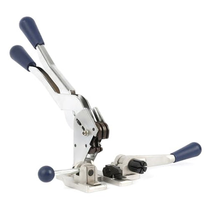 U.S. Solid 3-in-1 Manual Strapping Tool for 1/2 in (13 mm) PP Banding, Tensioner, Steel Seal Crimper and Cutter for Cartons, Pallets, Shipping and Warehouse Packaging