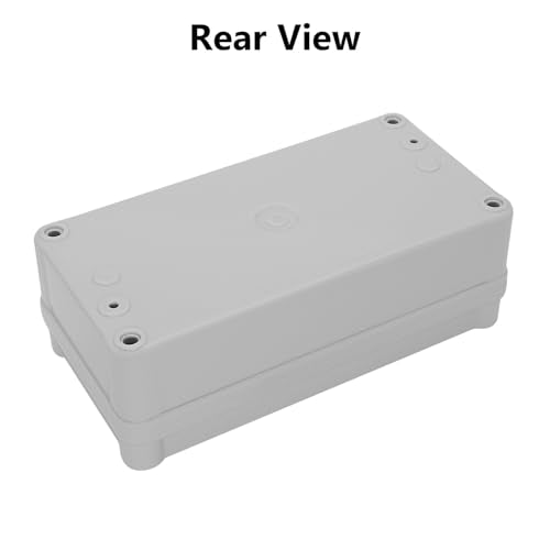 LeMotech Junction Box IP67 Waterproof Dustproof ABS Plastic Project Box for Electrical Outdoor Enclosure Gray 6.3 x 3.1 x 2.2 inch (160 x 80 x 55 mm),2 Pack - size: 6.3" x 3.1" x 2.2" (2pc)