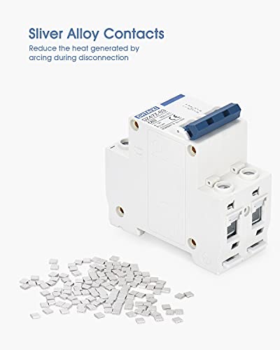 DC Miniature Circuit Breaker, 2 Pole 500V 10 Amp - size: 10A