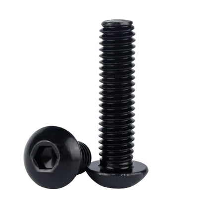 #8-32 x 1 Button Head Screws Socket Cap Bolts 304 Stainless Steel 18-8, Allen Hex Drive, UNC Fully Machine Thread, 50Pcs Black - color: Black, size: #8-32 x 1" (50PCS)