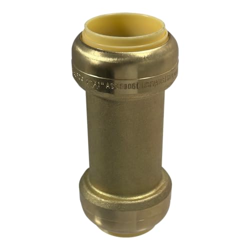 1 Pack XFITTING 1" x 1" Push Fit Check Valve, NSF ANSI61, Brass