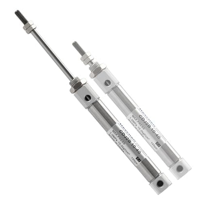 Heschen Stainless Steel Slim Air Pneumatic Cylinder, CDJ2B 10-40, M5 Port, 10mm Bore, 40mm Stroke, Double Acting Single Rod - size: 40mm Stroke